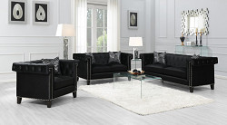                                                  							Reventlow Formal Black Sofa, 88.00 ...
                                                						 